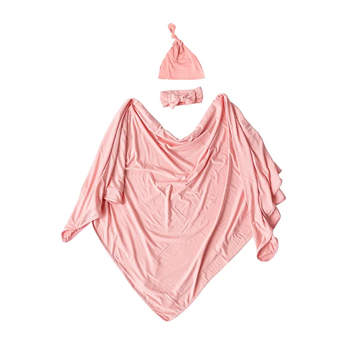 Newborn Swaddle Hat and Headband set